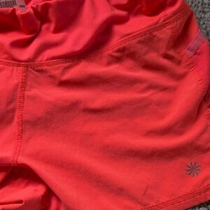 Athleta Vibrant Orange Athletic Shorts